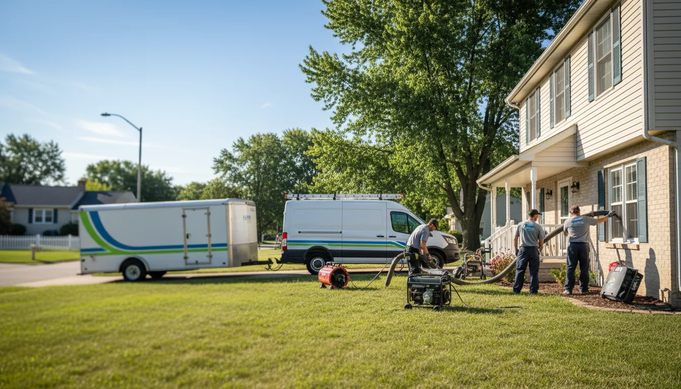 Flooded Basement Restoration And Cleanup With Repair in Crothersville, IN near me